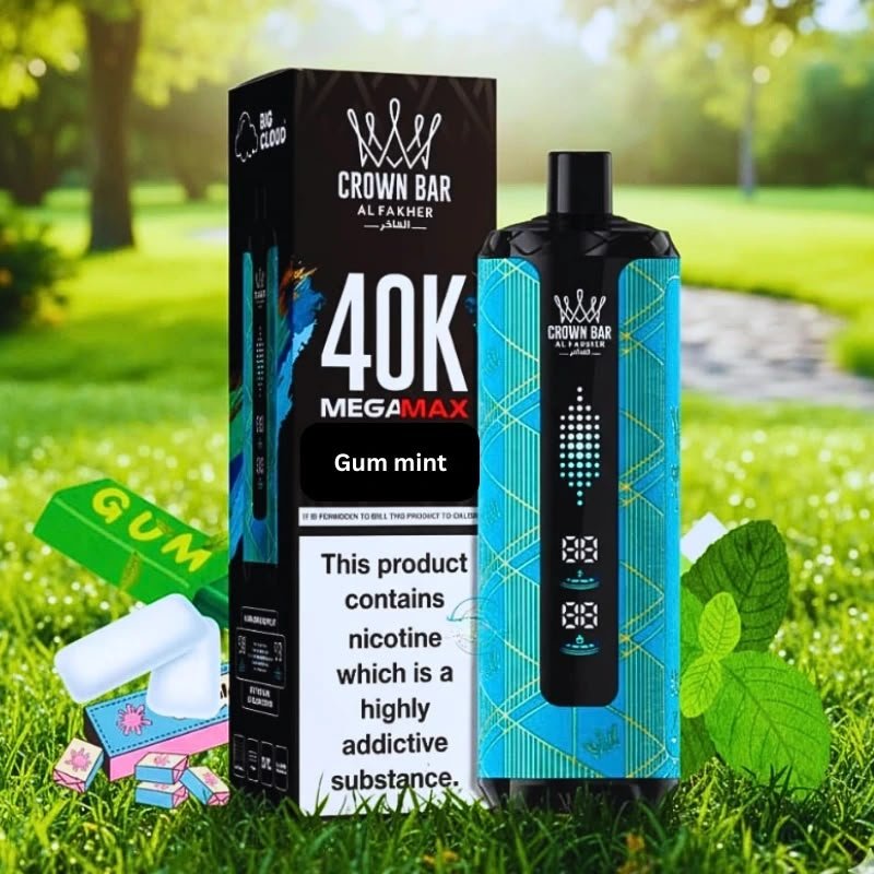 Al Fakher Crown Bar 40K Megamax - Gum Mint Disposable Device