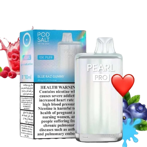 Pod Salt Pearl Pro 10K Blue Razz Gummy
