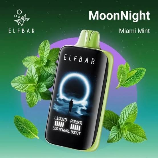 ELFBAR MoonNight 40K Disposable Vape - Miami Mint Flavor