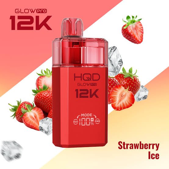 HQD Glow Pro 12K - Strawberry Ice Flavor