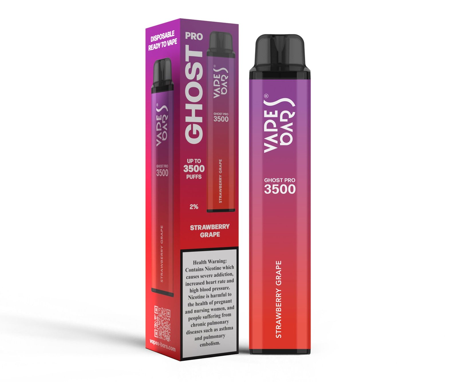 Vape Bar Ghost Pro 3.5K Strawberry Grape
