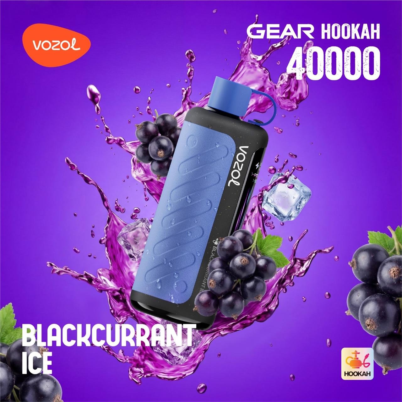Vozol Gear Hookah 40K Blackcurrant Ice
