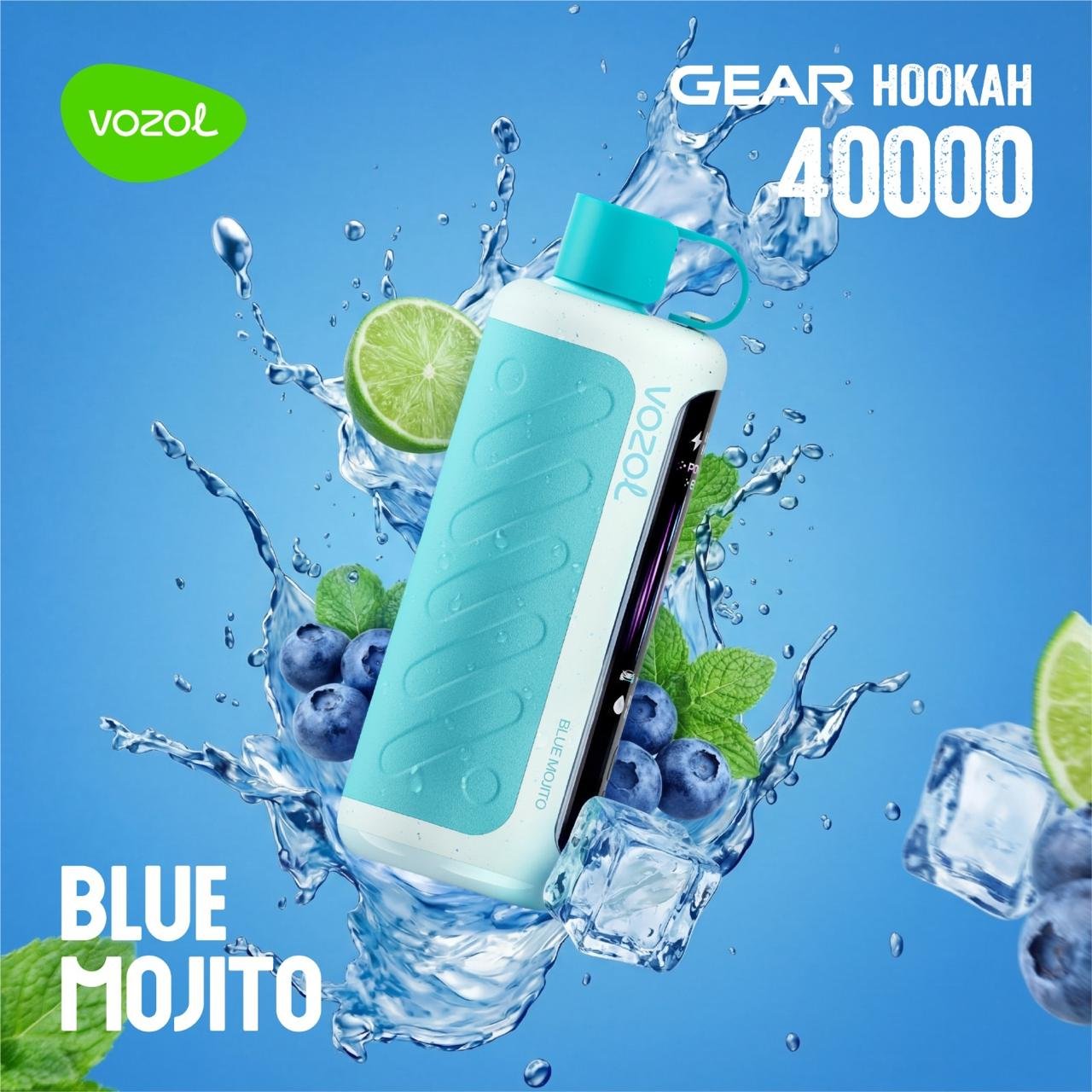 Vozol Gear Hookah 40K Blue Mojito