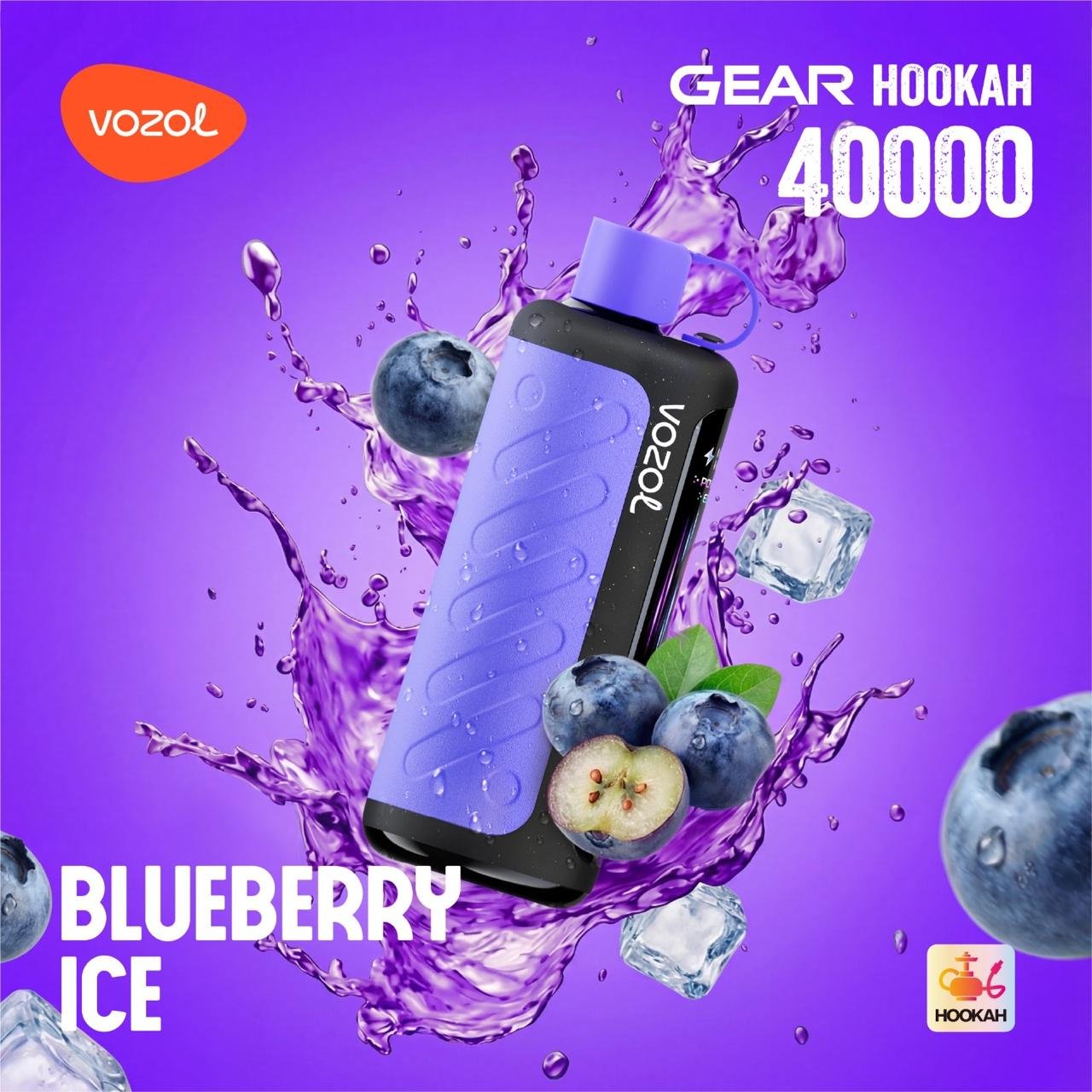 Vozol Gear Hookah 40K Blueberry Ice