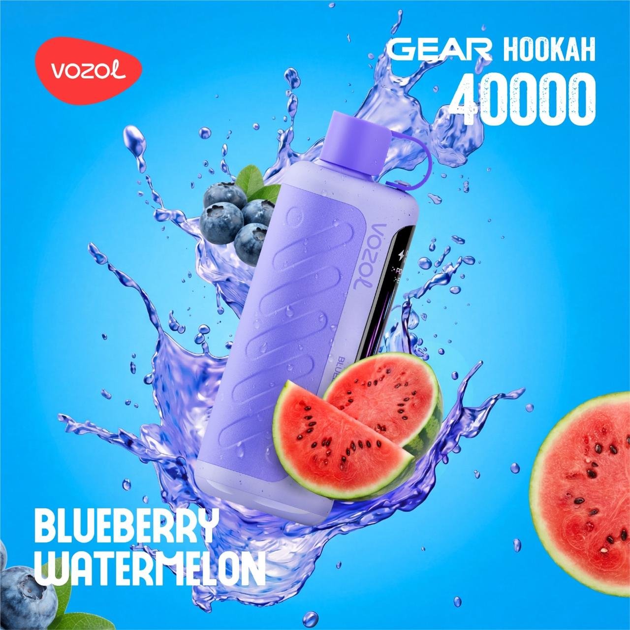 Vozol Gear Hookah 40K Blueberry Watermelon